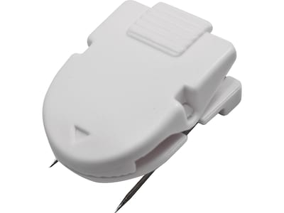 Advantus Panel Wall Cubicle Clips, White, 50/Box (75342) | Quill.com