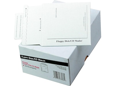 5" x 5.13" Peel & Seal Flat Mailer, CD/DVD, 25/Box (QUAE7266)