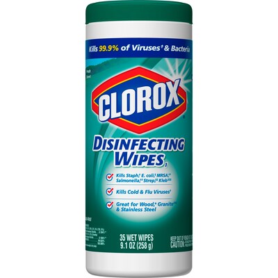 Clorox Disinfecting Wipes, Bleach Free Cleaning Wipes - Fresh Scent, 35 Count (01593)