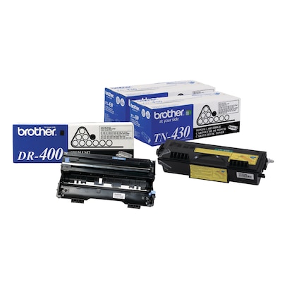 Brother Original DR400 Drum Unit and 2-Pack TN430 Black Standard Yield  Laser Toner Cartridge | Quill.com