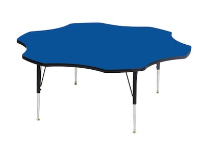 Correll® 60 Flower Shaped Heavy Duty Activity Table; Blue High Pressure Laminate Top