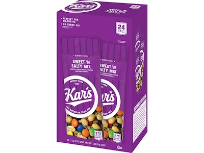 Kar's Gluten Free Sweet N' Salty Snack Mix, 2 oz., 24 Bags/Pack (KAR08387)