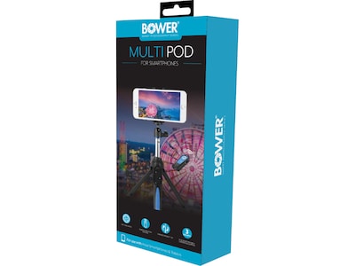 Bower Multipod for GoPro Devices, Smartphones and Small Digital Cameras (BSP-SLFEKIT1BL)