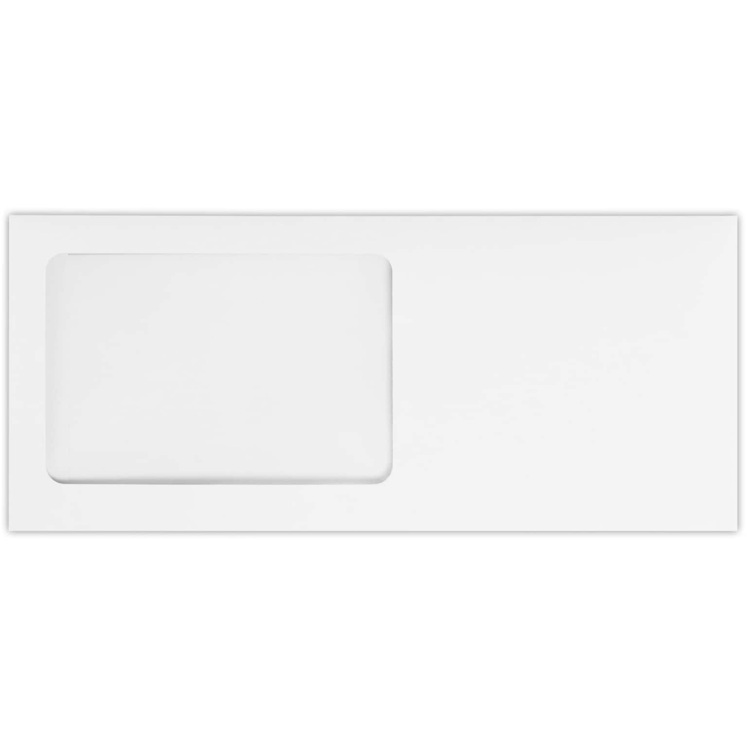 LUX Self Seal #10 Window Envelope, 4 1/2 x 9 1/2, White Wove, 50/Pack (10APW-WW-50)