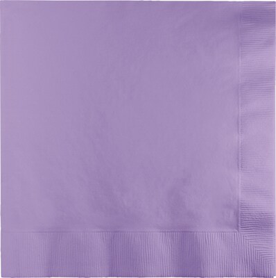 Touch of Color 3 Ply Dinner Napkins, Luscious Lavender, 25/Pack (59193B)