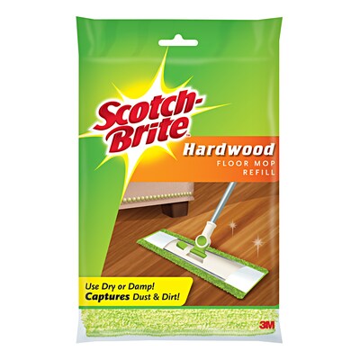 Scotch-Brite™ Microfiber Hardwood Floor Mop Refill, Green, 1/Pack (M-005-R)  | Quill.com