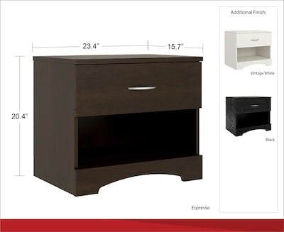 Ameriwood Home Crescent Point Nightstand Espresso 5978303com Buy Online In Kuwait Ameriwood Products In Kuwait See Prices Reviews And Free Delivery Over Kd 20 000 Desertcart