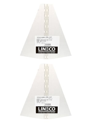 Lineco Self-Stick Double Wing Easel Backs, Size 9", White, Pack of 50 (PK2-L328-1237)