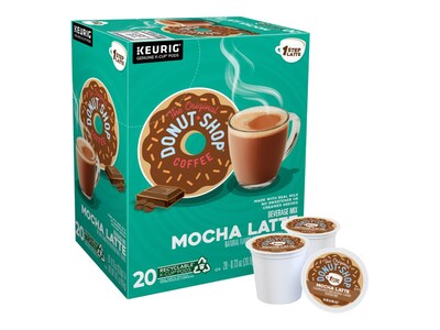 The Original Donut Shop One Step Mocha Latte Coffee Keurig® K-Cup® Pods,  Light Roast, 20/Box (381793 | Quill.com
