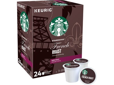 Starbucks French Roast Coffee Keurig® K-Cup® Pods, Dark Roast, 96/Carton (SBK18996CT)