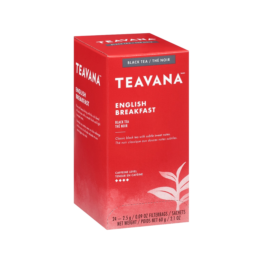 Teavana English Breakfast Black Tea Bags, 24/Box (11090992) | Quill.com