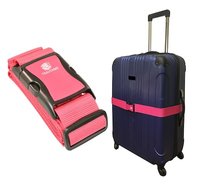 GoGreen Power Travergo Nylon Luggage Strap, Pink (TR1200PK)