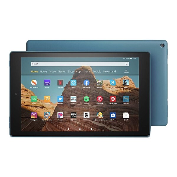 Amazon Fire HD 10 Tablet (9th Generation), 10.1" HD Display, WiFi, 64 GB,  Twilight Blue (B07KD7FB5L) | Quill.com