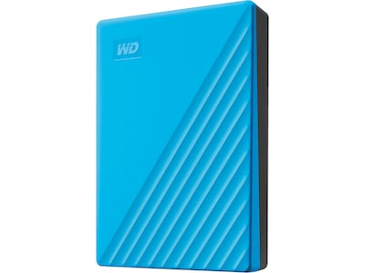 WD My Passport 4TB USB 3.2 Gen 1 External Hard Drive, Sky (WDBPKJ0040BBL-WESN)
