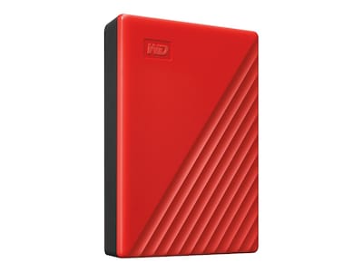 WD My Passport 4TB USB 3.2 Gen 1 External Hard Drive, Red (WDBPKJ0040BRD-WESN)