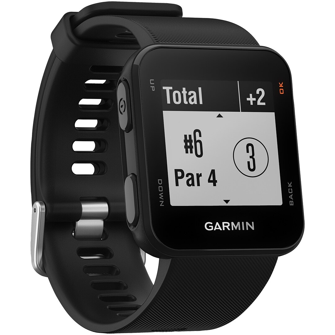 Garmin Approach S10 Bluetooth Golf GPS Smart Watch, Black, 35mm  (010-02028-00) | Quill.com