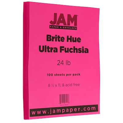 JAM Paper® Smooth Colored Paper, 24 lbs., 8.5 x 11, Ultra