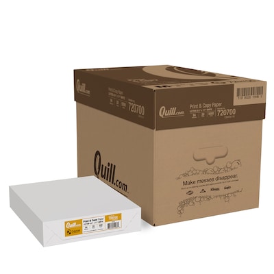 Quill Brand® 8.5" x 11" Multipurpose Copy Paper, 20 lbs., 94 Brightness,  500 Sheets/Ream, 10 Reams/C | Quill.com