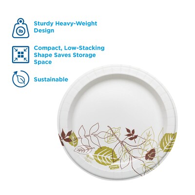 Dixie Ultra Pathways Heavy-Weight Paper Plates, 8.5, 125/Pack (SXP9PATH)