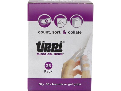 Tippi Finger Grip, Clear, 36/Pack (LEE61052)