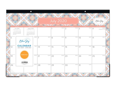2020-2021 Blue Sky 11 x 17 Desk Pad Calendar, Lilou, Multicolor (119486)