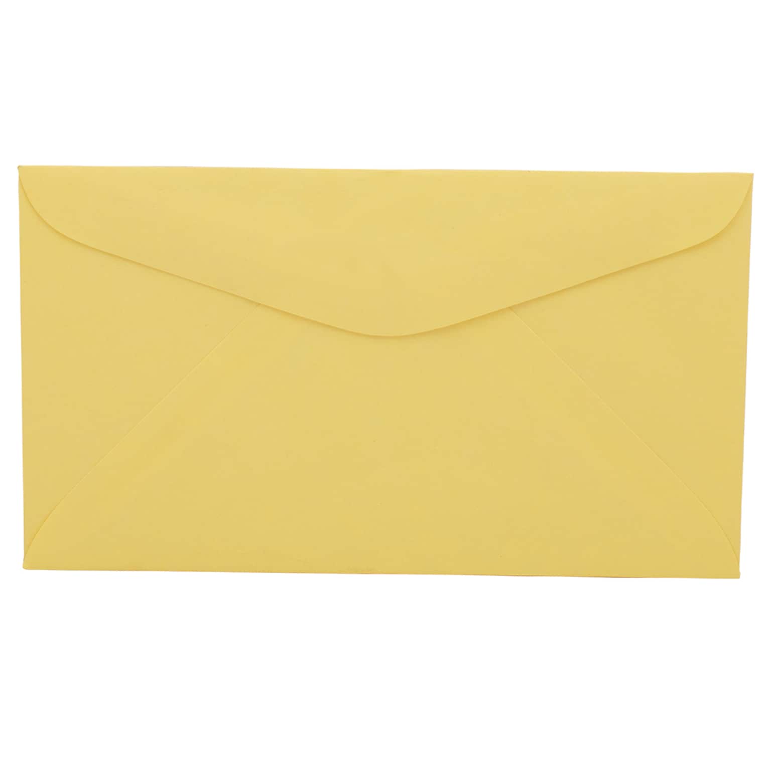 JAM Paper #6 3/4 Business Envelope, 3 5/8 x 6 1/2, Cary Yellow, 50/Pack (357617061C)