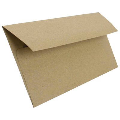 JAM Paper Open End #10 Kraft Business Envelope, 4 1/8" x 9 1/2", Brown Kraft, 50/Pack (6314842I)