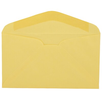 JAM Paper #6 3/4 Business Envelope, 3 5/8" x 6 1/2", Cary Yellow, 50/Pack (357617061C)