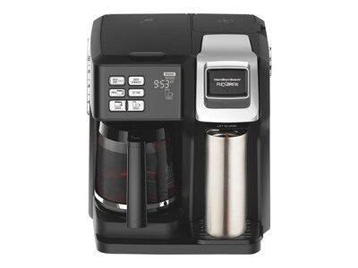 Hamilton Beach Black and Silver 2-Way FlexBrew 12-Cup Coffee Maker