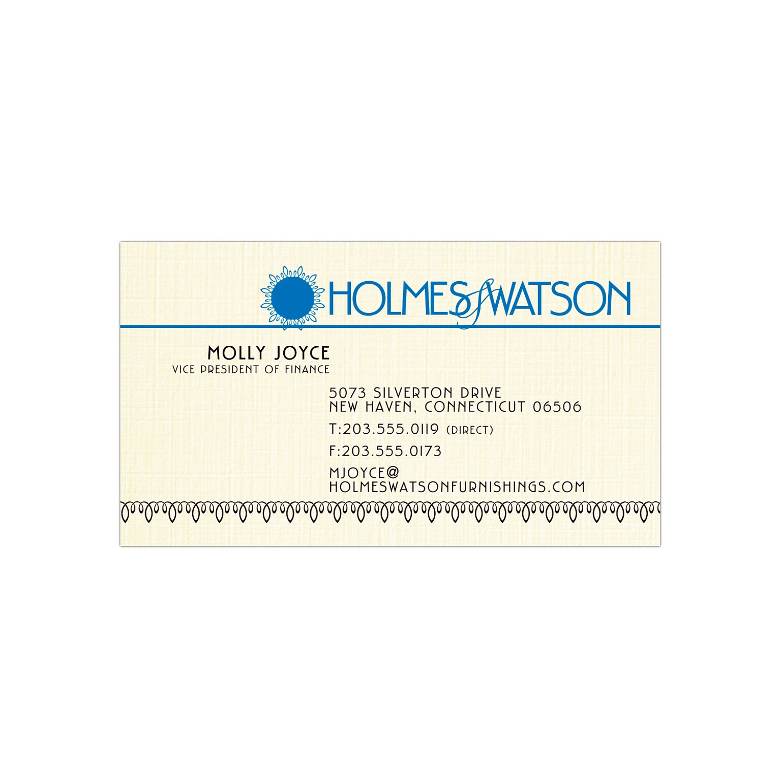 Custom 1-2 Color Business Cards, CLASSIC® Linen Natural White 80#, Flat Print, 2 Standard Inks, 1-Sided, 250/PK