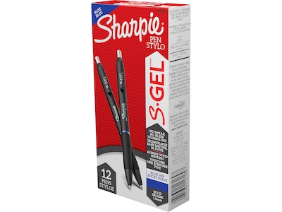 Sharpie S-Gel Retractable Gel Pen, Bold Point, Blue Ink, Dozen (2096187)