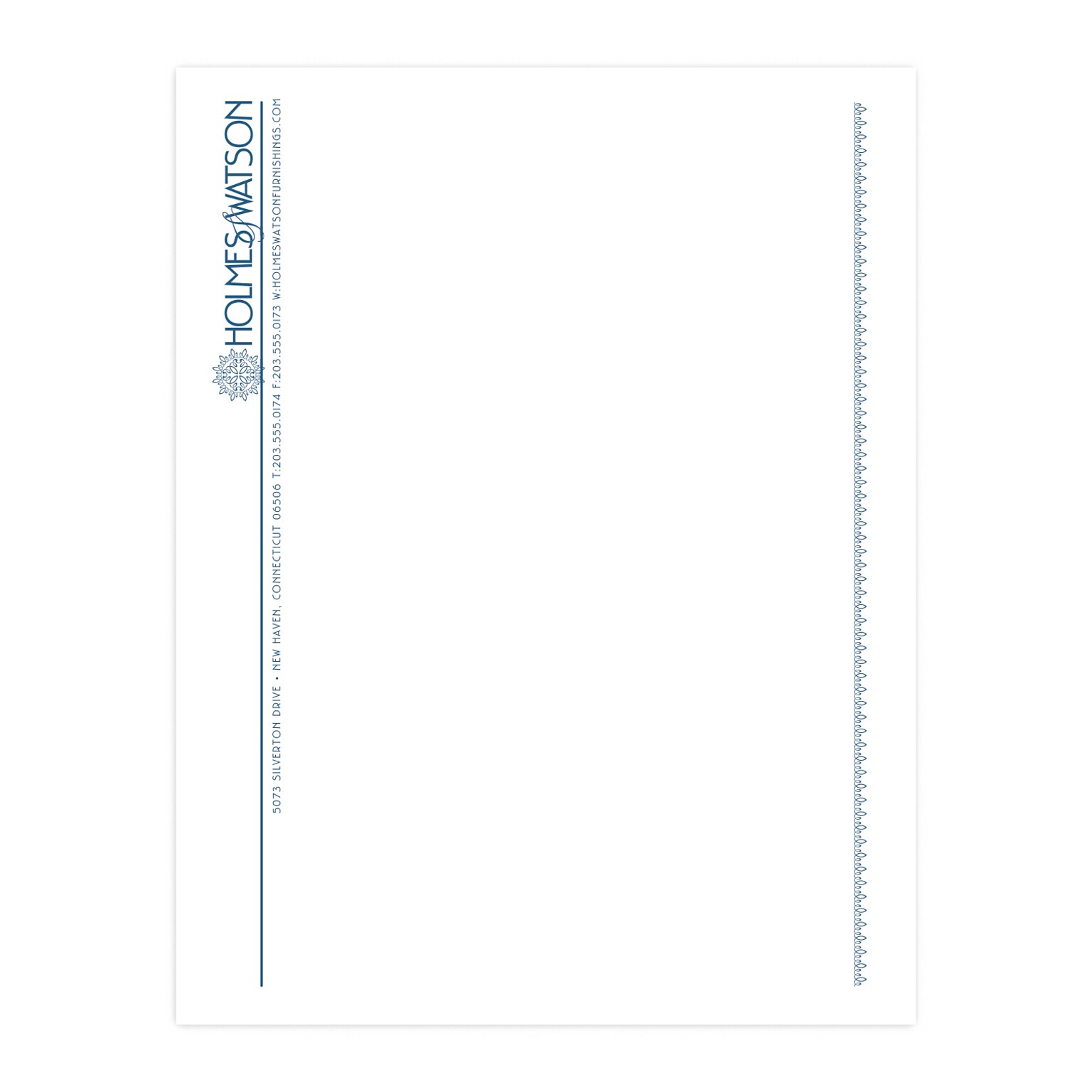 Custom 1 & 2 Color Letterhead, 8.5 x 11, White ENVIRONMENT® 100% Post Consumer 80# Text Stock, 1 Custom Ink, Flat Print