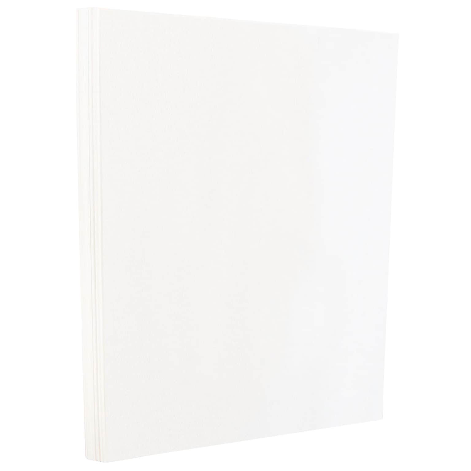 JAM Paper 80 lb. Cardstock Paper, 8.5 x 11, White Glossy, 50 Sheets/Pack (01034702F)