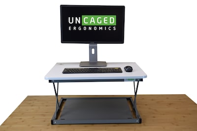 Uncaged Ergonomics CHANGEdesk Mini Adjustable Riser, Laminate Wood (CDMM-W)