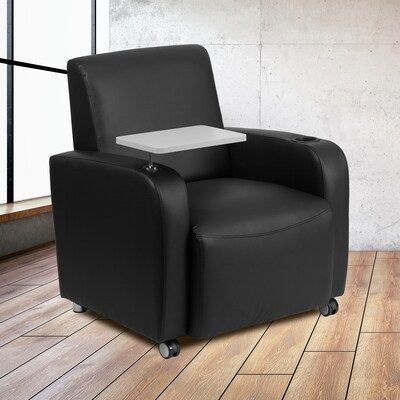 Flash Furniture Leather Guest Chair, Black (BT8217BKCS)