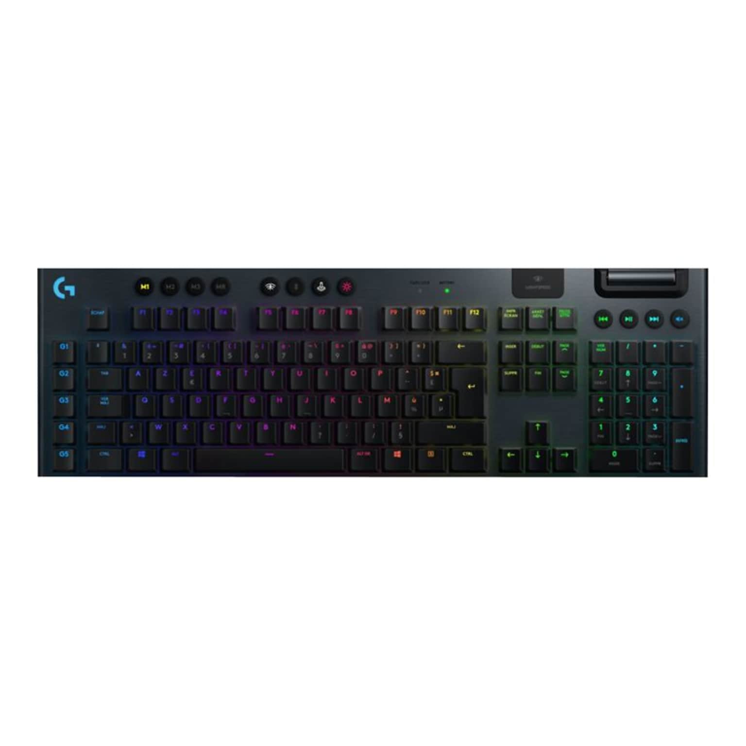 Logitech G915 LIGHTSPEED Wireless RGB Mechanical Gaming Keyboard, GL  Clicky, Black (920-009103) | Quill.com