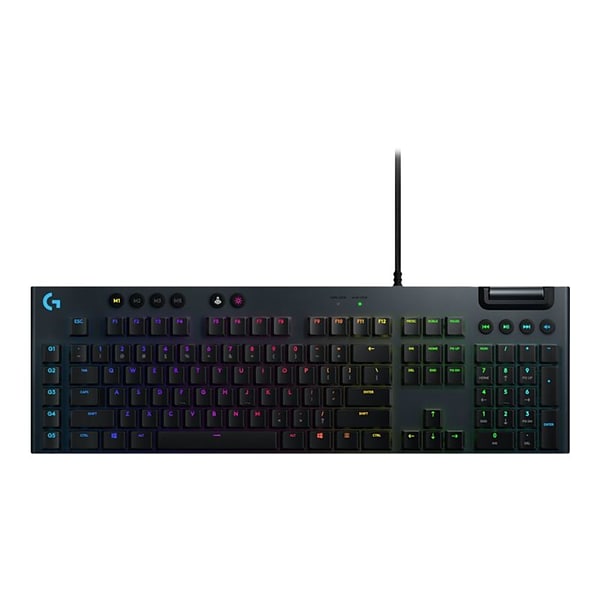 Logitech G815 LIGHTSYNC RGB Mechanical Gaming Keyboard, GL Linear Wired,  Black (920-009000) | Quill.com