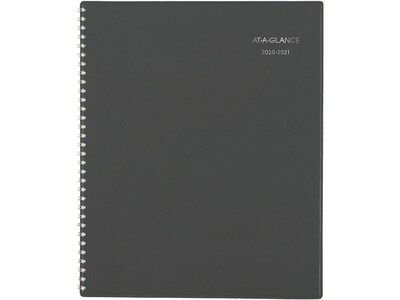 2020-2021 AT-A-GLANCE 8.5 x 11 Academic Planner, Charcoal (AYC470-45-21)