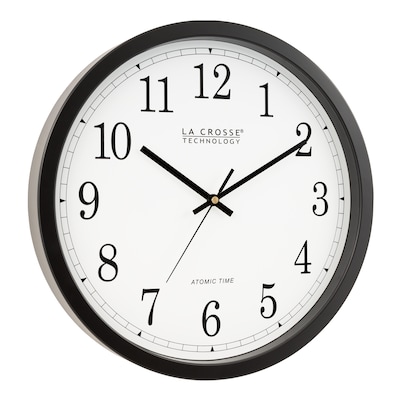 La Crosse Technology Wall Clock, Plastic, 14"Dia. (WT-3143A)