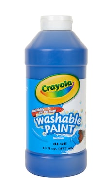 Crayola Washable Paints, Blue, 16 oz. (54-2016-042)