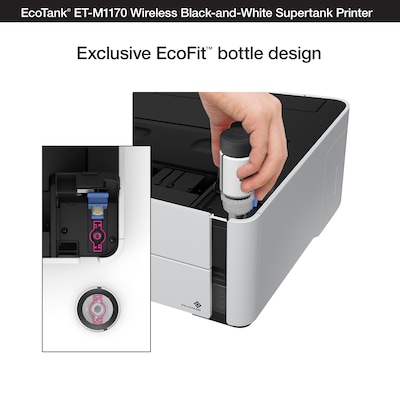 Epson EcoTank ET-M1170 Wireless Monochrome Inkjet Printer | Quill.com
