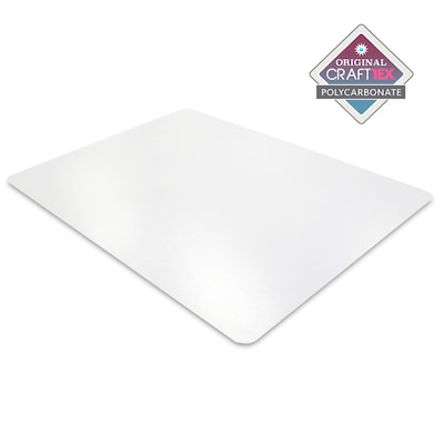 Floortex CraftTex Polycarbonate Table Protector, 71 x 35, Clear (FRCRAFT3571RA)