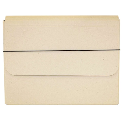 JAM Paper Portfolio Case with Elastic Closure, Natural Kraft (154528517)