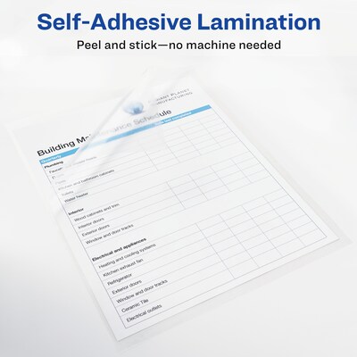 Buy GBC Swingline SelfSeal Letter Size Cold Laminating Sheets