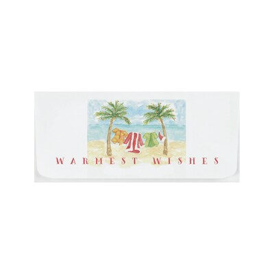 Custom 6-1/2 x 2-7/8 Warm Wishes Currency Envelopes, Printed, Smooth, 25/Pack