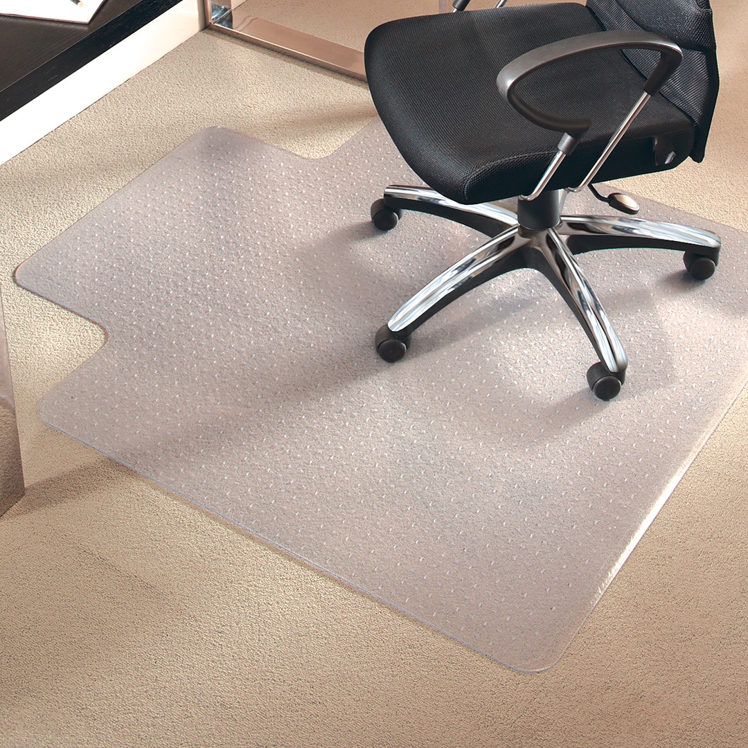 ES Robbins EverLife 36" x 48'' Chair Mat for Medium Pile Carpet with Lip,  Vinyl (122073) | Quill.com